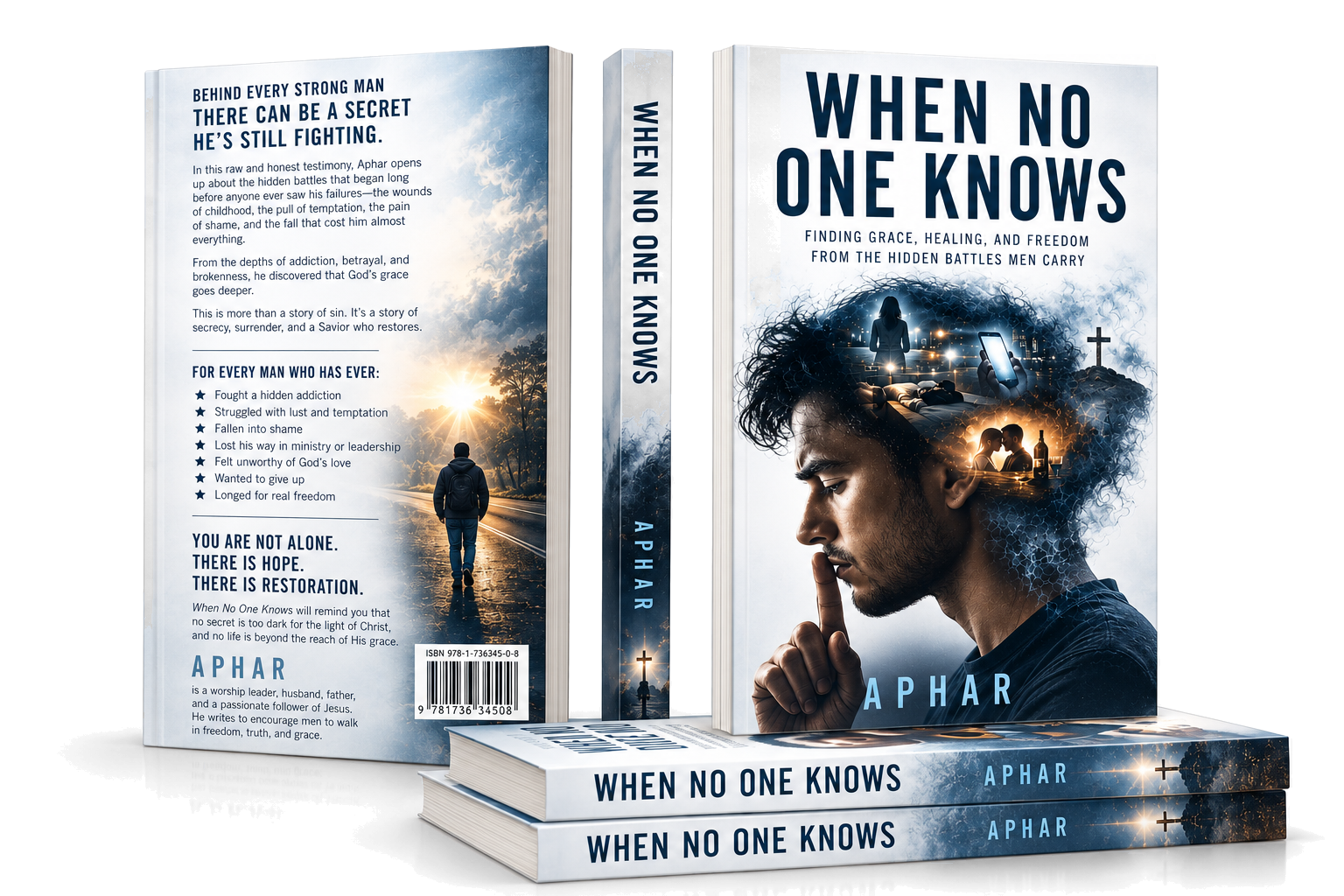 When No One Knows by Aphar, front and back cover